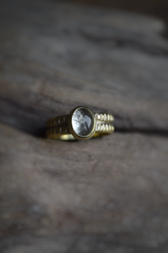 Anillo Mineral Cuarzo Cristal ▽ Listo para entregar