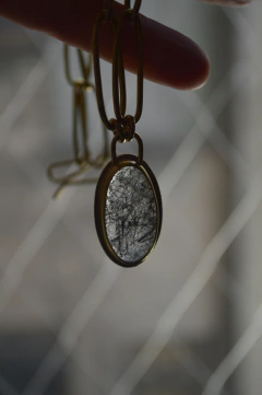 Collar Cuarzo Turmalinado ▽ Listo para entregar - comprar online