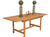 Mesa extensible de madera 180 a 250