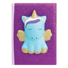 cuaderno squishy unicornio