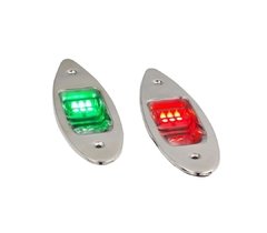 LUZ DE PROA OJO DE GATO INOXIDABLE C/LED