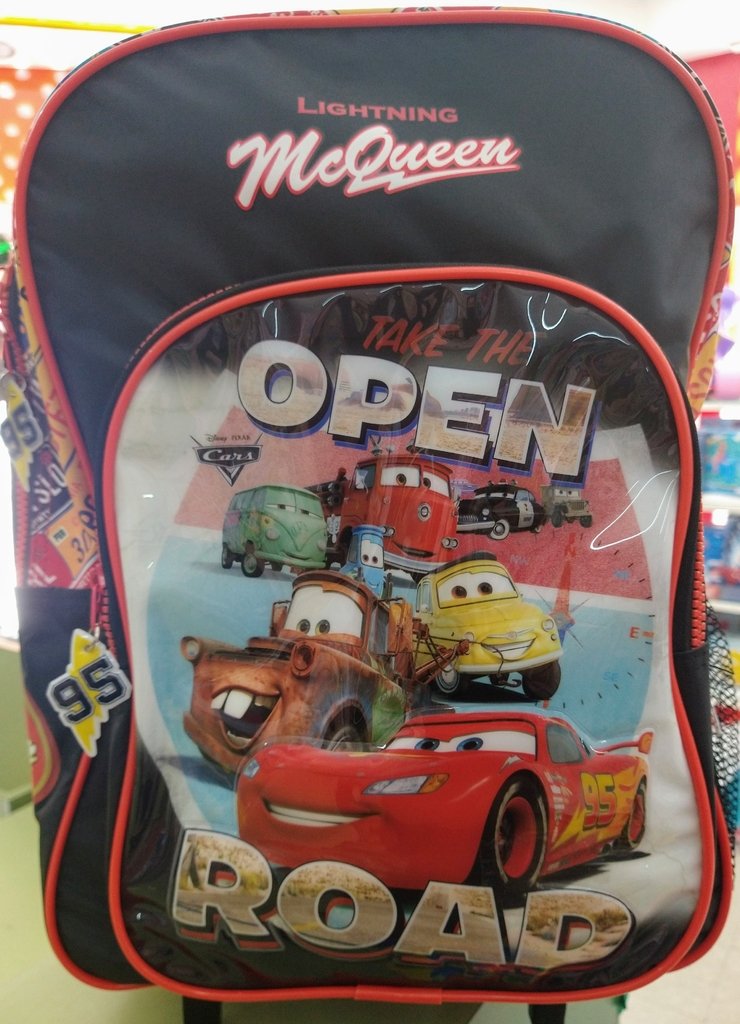 Mochila Cars carrito 16" - Mundo Feliz