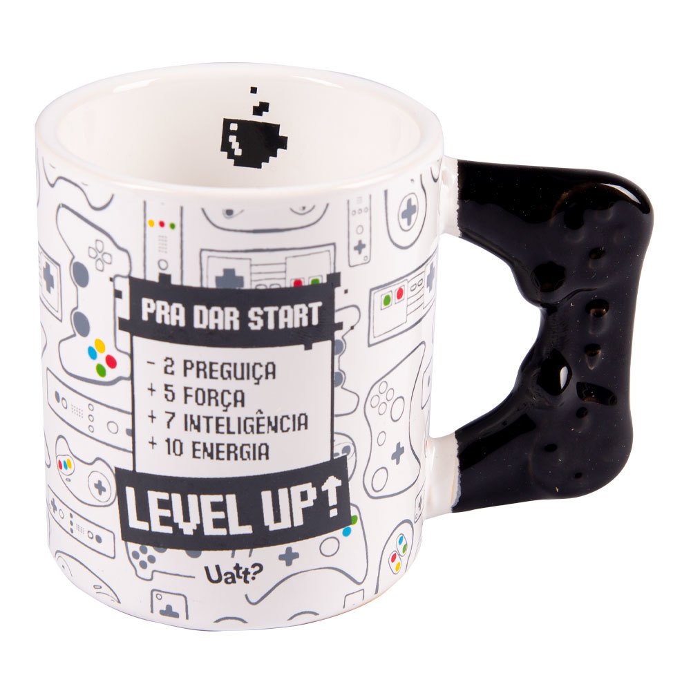 Caneca Gamer Atenção Jogo Online Não Tem Pause 325ml