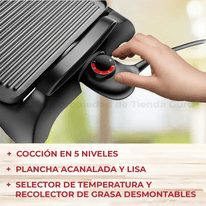 Parrilla Grill Electrica Atma 5niv Antiadherente Pg4731n