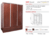 Placard 3 puertas corredizas Premium cod. 635 - Futon y Futon