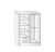 Placard 4 puertas cod. 914 - tienda online