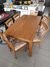 MESA PARAISO 1,60mts CON 6 SILLAS