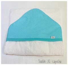 TOALLON XL CON CAPUCHA. BLU121
