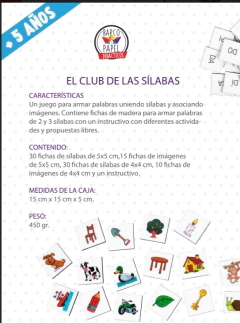 El club de las silabas en internet