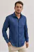 Camisa HAW, corte Slim Azul