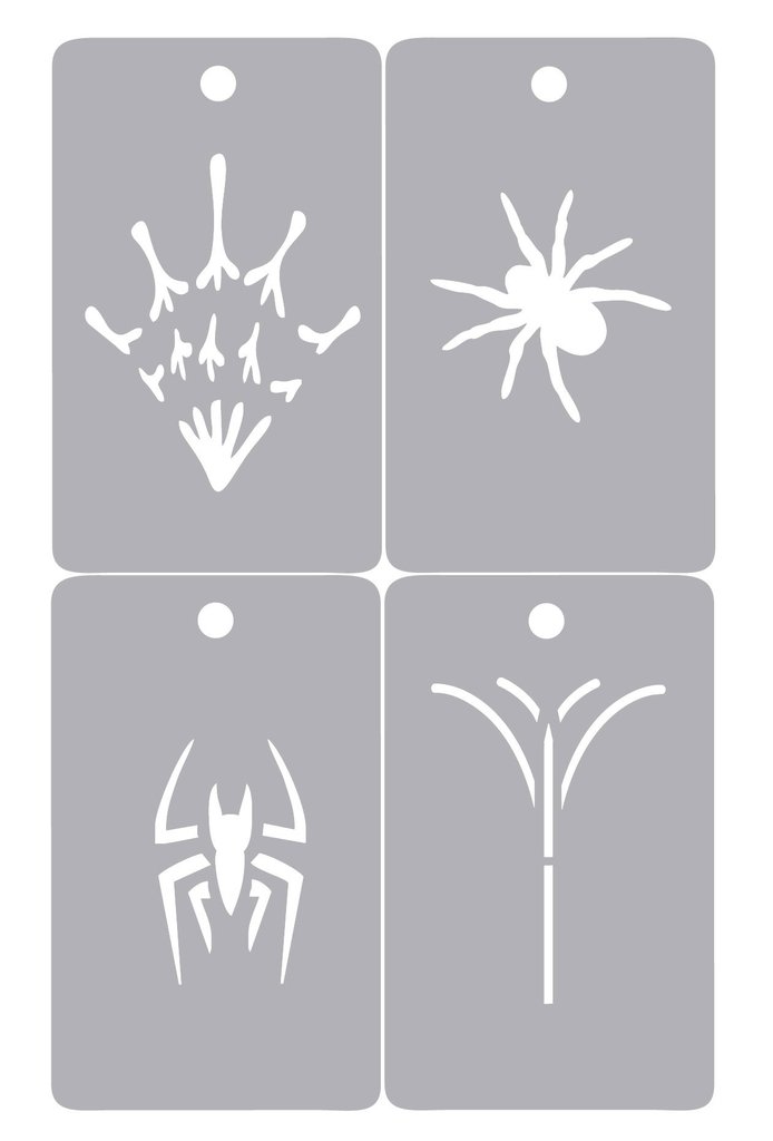 STENCIL CREATIVA x 4 SERIE 615 21 STENCIL 4 EN 1 IDEAL PARA MAQUILLAJE STENCIL CREATIVA x 4 SERIE 615 21 STENCIL 4 EN 1 IDEAL PARA MAQUILLAJE