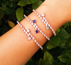 Bracelete Azul Safira em Semijoia na internet