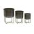 Porta maceta de chapa set x 3 J250/28