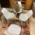 Conjunto de mesa Estocolmo 1.20 x 0.80 + 4 sillas Tulip