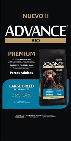 ADVANCE PREMIUM 20 KG large breed perro adulto