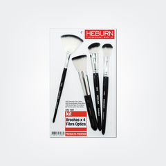 Heburn Kit De 4 Brochas De Maquillaje De Fibra Óptica # 1504 - comprar online