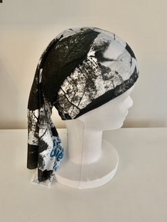 Cuello Multifuncion Tipo Buff blanco y negro UNISEX - FotoRun Shop