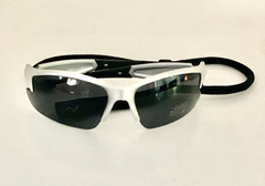 Lentes medio Marco color Plata cristal Negro y vivos Negros UV400 Protection Unisex Bicicleta Running modelo Roma - Antideslizante con Sujetador - comprar online