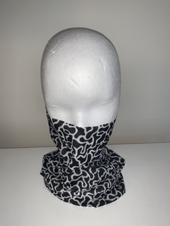 Cuello Multifuncion Tipo Buff SIN COSTURA negro y blanco UNISEX - tienda online