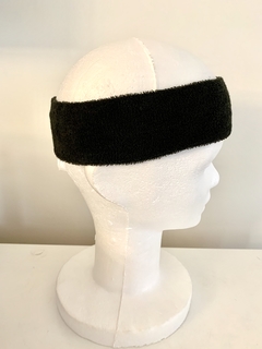 Vincha Toalla Negro/Blanco/Azul Unisex - Ancho 6.5 cm - comprar online
