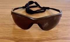Lentes  medio Marco color Bordo cristal Negro y vivos Negros  UV400 Protection Unisex Bicicleta Running modelo Cardiff - Patilla Flex con Sujetador