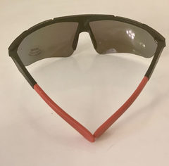 Lentes color Negro con vivo Rojo UV400 protection Unisex Bicicleta Running Casual Deportes Aire Libre Modelo Sidney - FotoRun Shop