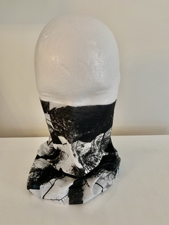 Cuello Multifuncion Tipo Buff blanco y negro UNISEX - tienda online