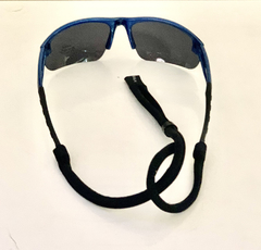 Lentes medio Marco color Azul cristal Negro y vivos Negros UV400 Protection Unisex Bicicleta Running modelo Roma - Antideslizante con Sujetador - FotoRun Shop