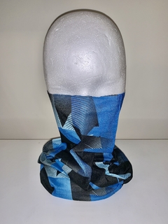 Cuello Multifuncion Tipo Buff SIN COSTURA Azules UNISEX - tienda online