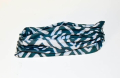 Cuello Multifuncion Tipo Buff SIN COSTURA Sublimado Colores Verde Musgo y Blanco