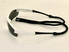 Lentes  medio Marco color Blanco cristal Negro  con vivos Negros UV400 Protection Unisex Bicicleta Running modelo Roma - Antideslizante con Sujetador en internet