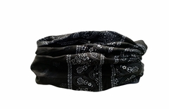 Cuello Multifuncion Tipo Buff Bulgaros negro Sin Costura