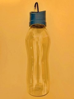 Botella 750 cm3 con tapa y gancho con funda aislante