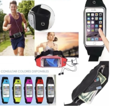 Riñonera Slim con visor - Expandible Doble - Impermeable - Colores varios - comprar online