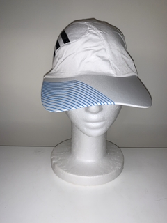 Gorros Drifit Unisex Blanco Calado 3 tiras negras - FotoRun Shop
