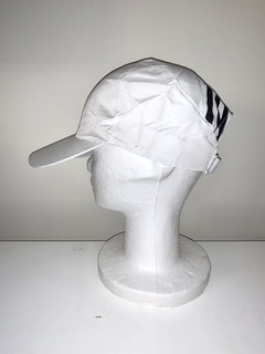 Imagen de Gorros Drifit Unisex Blanco Calado 3 tiras negras