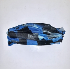 Cuello Multifuncion Tipo Buff SIN COSTURA Azules UNISEX