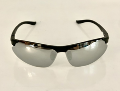 Lentes Marco color Negro cristal Espejado  UV400 Protection Unisex Bicicleta Running modelo Modena - Antideslizante