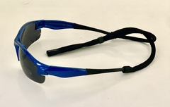 Lentes medio Marco color Azul cristal Negro y vivos Negros UV400 Protection Unisex Bicicleta Running modelo Roma - Antideslizante con Sujetador en internet
