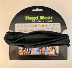 Cuello Multifunción tipo Buff NEGRO SIN COSTURA - comprar online