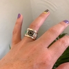 Anillo logo Bimba y Lola plateado