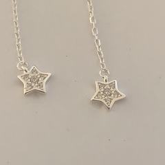 Aro colgante cadena estrella - comprar online