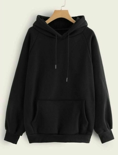 Polerón con capucha negra - comprar online