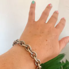 Pulsera eslabones envejecida talla S en internet