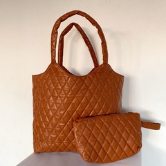 Tote café acolchado - tienda online