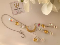 Colgante Luna y estrellas
