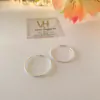 Argollas redondas plata