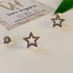 Estrellas lisas plata 925 - comprar online