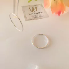Argollas redondas plata - Vero Hogarte