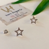 Estrellas lisas plata 925